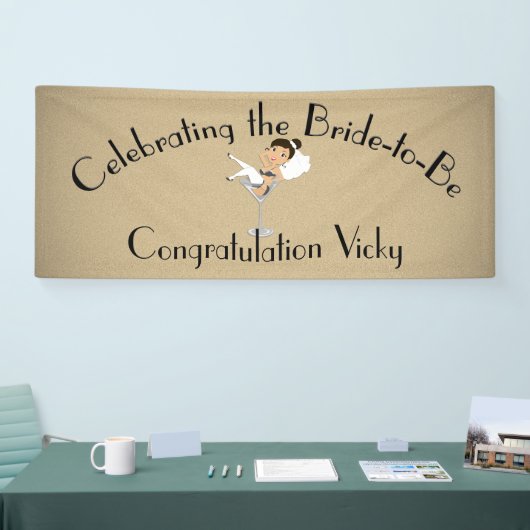 Die Braut feiern, um Dusche/Party zu sein Banner (Messe)