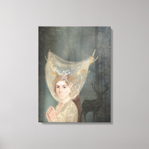 Die Braut, gotisch, dunkle Romantik, schöne Kunst Leinwanddruck