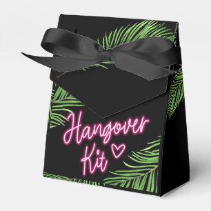 Die Braut Green & Pink Tropical Junggesellinnenabs Geschenkschachtel