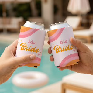 Die Braut Groovy Pink & Orange Dosenkühler