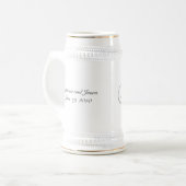 Die Braut-Honeymoon-Tasse Silver Bierglas (Vorderseite Links)