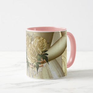 Die Braut "ihrs" (Elfenbein) Hochzeit Tasse