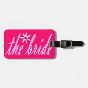 die Braut in Rosa Gepäckanhänger