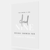 Die Braut ist auf Cloud 9 Brautparty Acrylschild (Winkel)