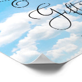Die Braut ist auf Cloud 9 Karten und Geschenke. Poster (Ecke)