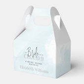 Die Braut ist auf Cloud 9 Modernes Chic Brautparty Geschenkschachtel (Rückseite)