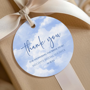 Die Braut ist auf Cloud Nine Blue Brautparty Geschenkanhänger