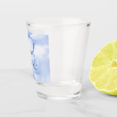 Die Braut ist auf Cloud Nine Blue Junggeselinnen-A Schnapsglas (Rechts)