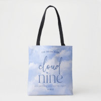 Die Braut ist auf Cloud Nine Blue Junggeselinnen-A