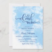 Die Braut ist auf Cloud Nine Brautparty Einladung (Vorderseite)