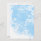 Die Braut ist auf Cloud Nine Brautparty Einladung (Rückseite)