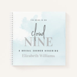 Die Braut ist auf Cloud Nine Brautparty Gästebuch Notizblock