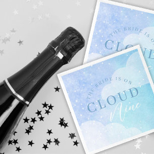 Die Braut ist auf Cloud Nine Brautparty Serviette