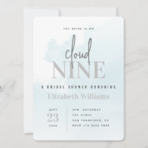 Die Braut ist auf Cloud Nine Modernes Brautparty