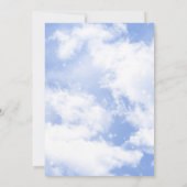 Die Braut ist auf neun Brautparty wolkig Einladung (Rückseite)