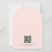 Die Braut ist auf Wolke Sieben QR Code Junggeselli Einladung (Rückseite)