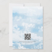 Die Braut ist auf Wolke Sieben QR Code Junggeselli Einladung (Rückseite)