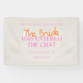 Die Braut ist in den Chat eingetreten - Tropischer Banner (Horizontal)