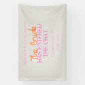 Die Braut ist in den Chat eingetreten - Tropischer Banner (Vertikal)