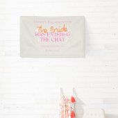 Die Braut ist in den Chat eingetreten - Tropischer Banner (InSitu)