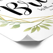 Die Braut kommt aus dem botanischen Kristall Poster (Ecke)