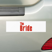 Die Braut (Mafia-Rot) Autoaufkleber (Auf Auto)