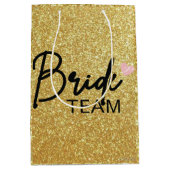 Die Braut, Party-Geschenk von Bridmaid, Bachelortt Mittlere Geschenktüte (Vorderseite)