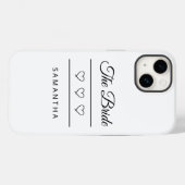 Die Braut Personalisiertes Hochzeitsdesign Case-Mate iPhone Hülle (Rückseite (Horizontal))