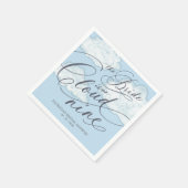 Die Braut schwebt auf Wolke 7 - Brautparty Serviette (Ecke)
