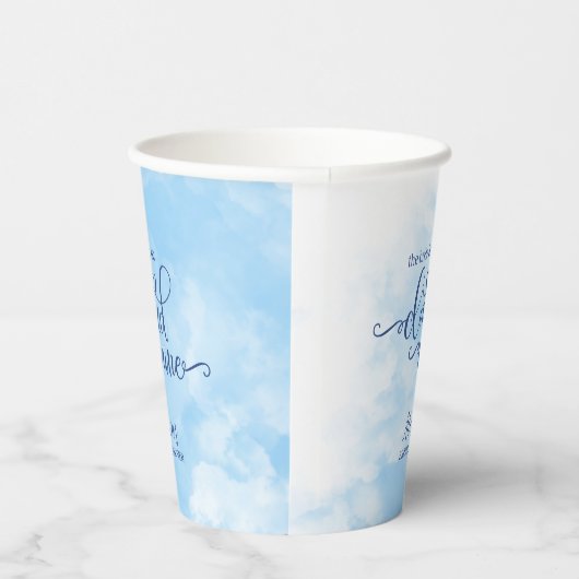 Die Braut steht auf Cloud 9 Pappbecher (Rechts)