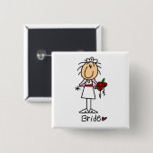 Die Braut T-Shirts und Geschenke Button (Vorne & Hinten)