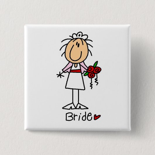Die Braut T-Shirts und Geschenke Button (Vorderseite)