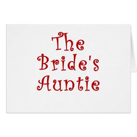 Die Braut-Tante (Vorderseite (Horizontal))