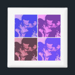 Die Braut und der Groom Wedding Kiss Magnet<br><div class="desc">Pop- und Baukunst</div>