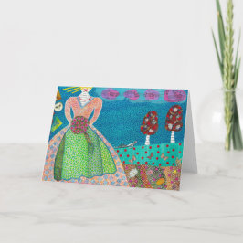 Die Braut und die Fuchsgrüße Karte