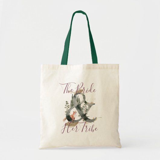 Die Braut und ihr Stamm Woodland Watercolor Tasche (Vorne)