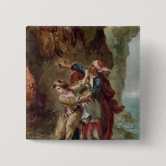 Die Braut von Abydos, 1843 Button (Vorderseite)