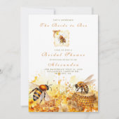 Die Braut zu Bienenhonigdusche Einladung (Vorderseite)