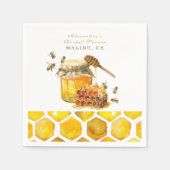 Die Braut zu Bienenwabendusche Serviette (Vorderseite)