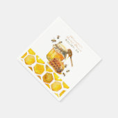Die Braut zu Bienenwabendusche Serviette (Ecke)