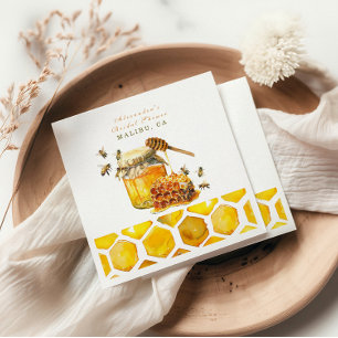 Die Braut zu Bienenwabendusche Serviette