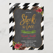 Die Brautduscheinladung halten Einladung (Vorne/Hinten)