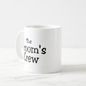Die Bräutigam-Crew-Hochzeit Kaffeetasse (Vorderseite Links)