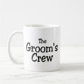 Die Bräutigam-Crew-Hochzeit Kaffeetasse (Links)