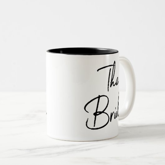 Die Brautkaffee-Tasse Zweifarbige Tasse (VorderseiteRechts)