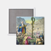 Die Brazen Schlange aus einer Bibel, gedruckt von Magnet (Vorderseite/Rückseite)