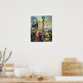 Die Brazen Schlange aus einer Bibel, gedruckt von  Poster (Küche)