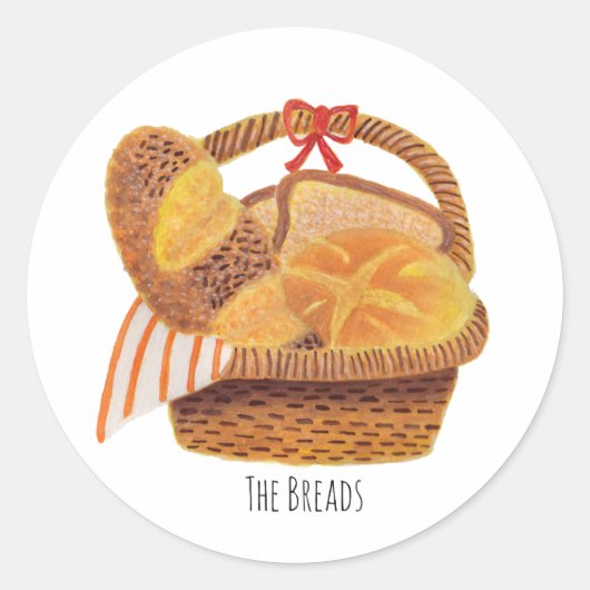 Die Breads Runder Aufkleber (Vorderseite)