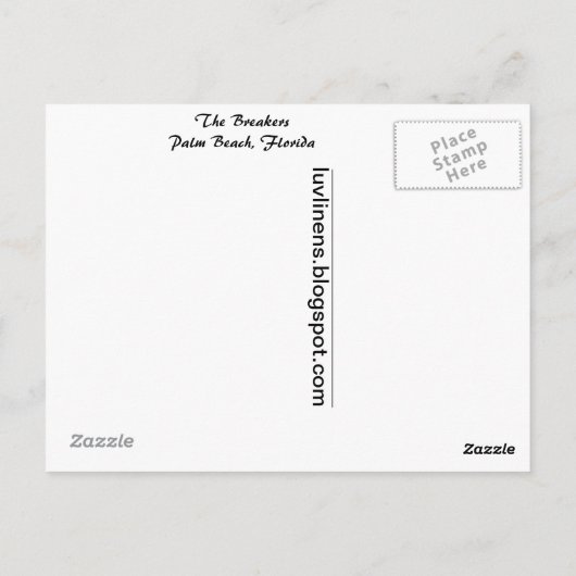 Die Breakers Postkarte (Rückseite)