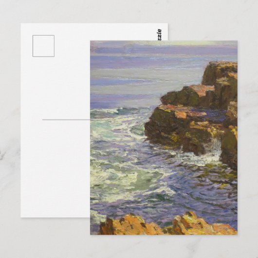 Die Breaking Wave von Edward Henry Potthast  Postkarte (Vorne/Hinten)